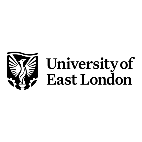 University of East London logo. 
